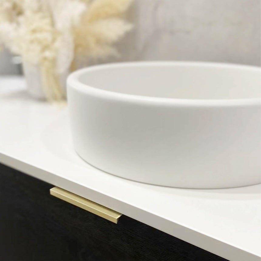 Bondi Black Oak Single Basin Vanity Vanity Otti Australia