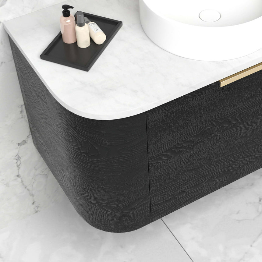 Bondi Black Oak Single Basin Vanity Vanity Otti Australia