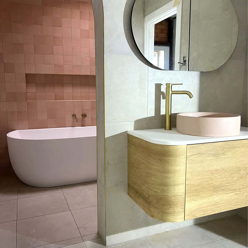 Bondi Natural Oak Single Basin Vanity Vanity Otti Australia