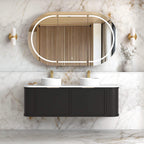 Hampshire Satin Black Double Basin Vanity