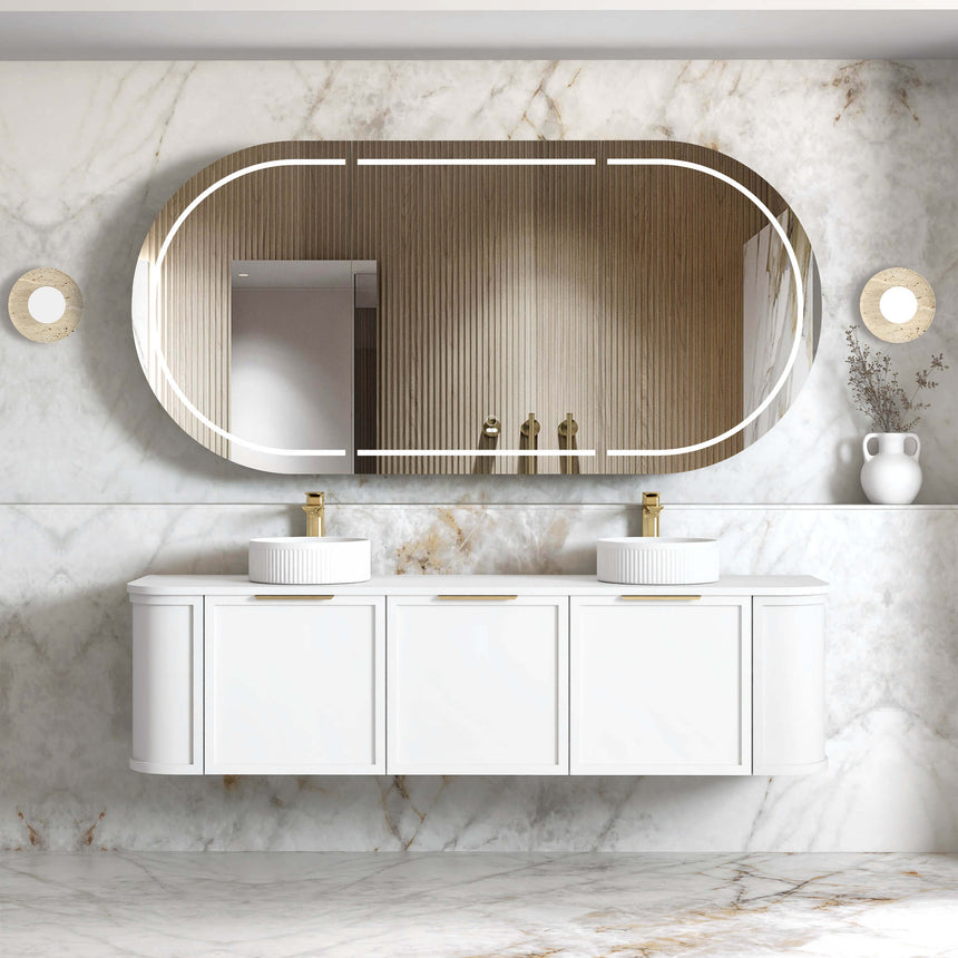 Hampshire Satin White Double Basin Vanity Vanity Otti Australia 1800mm Solid Surface Cloudy Carrara-20mm