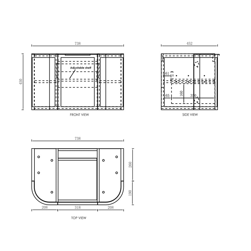 Hampshire Satin Black Single Basin Vanity Vanity Otti Australia