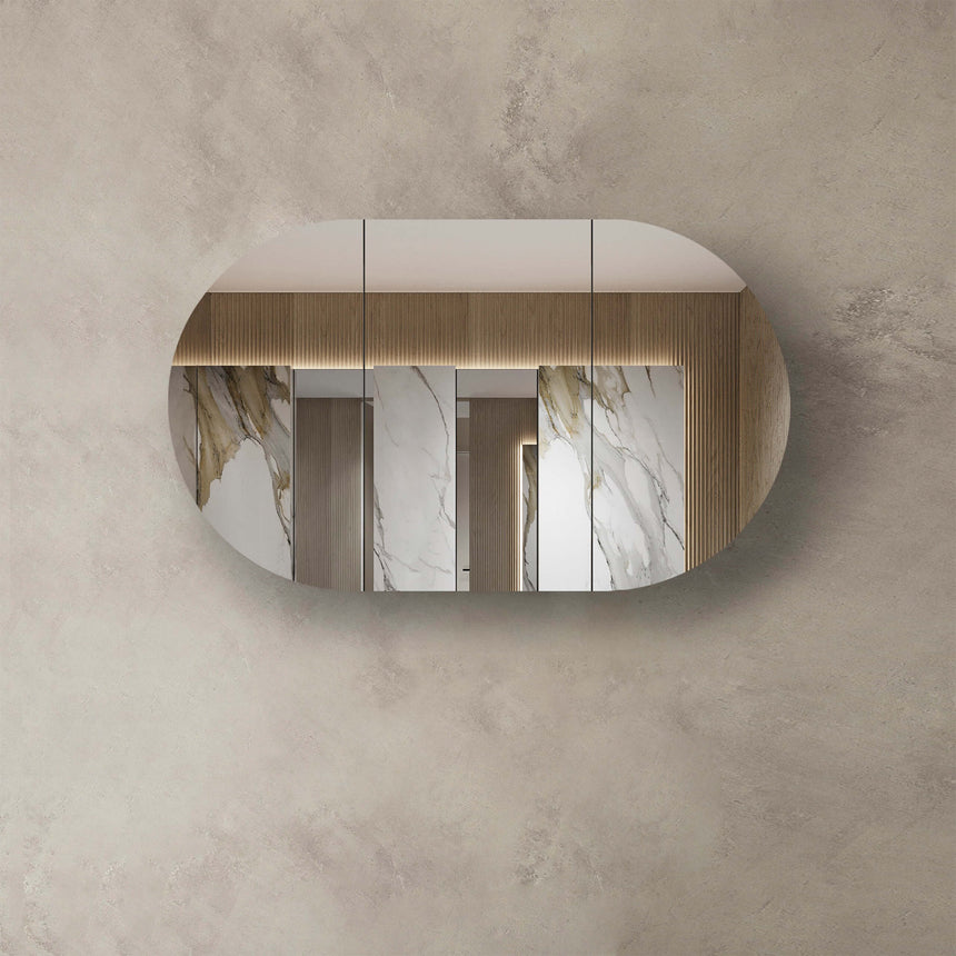 Bondi Natural Oak Shaving Cabinet Shaving Cabinet Otti Australia 1200mm