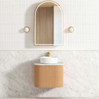 Bondi Woodland Oak Fluted Single Basin Vanity