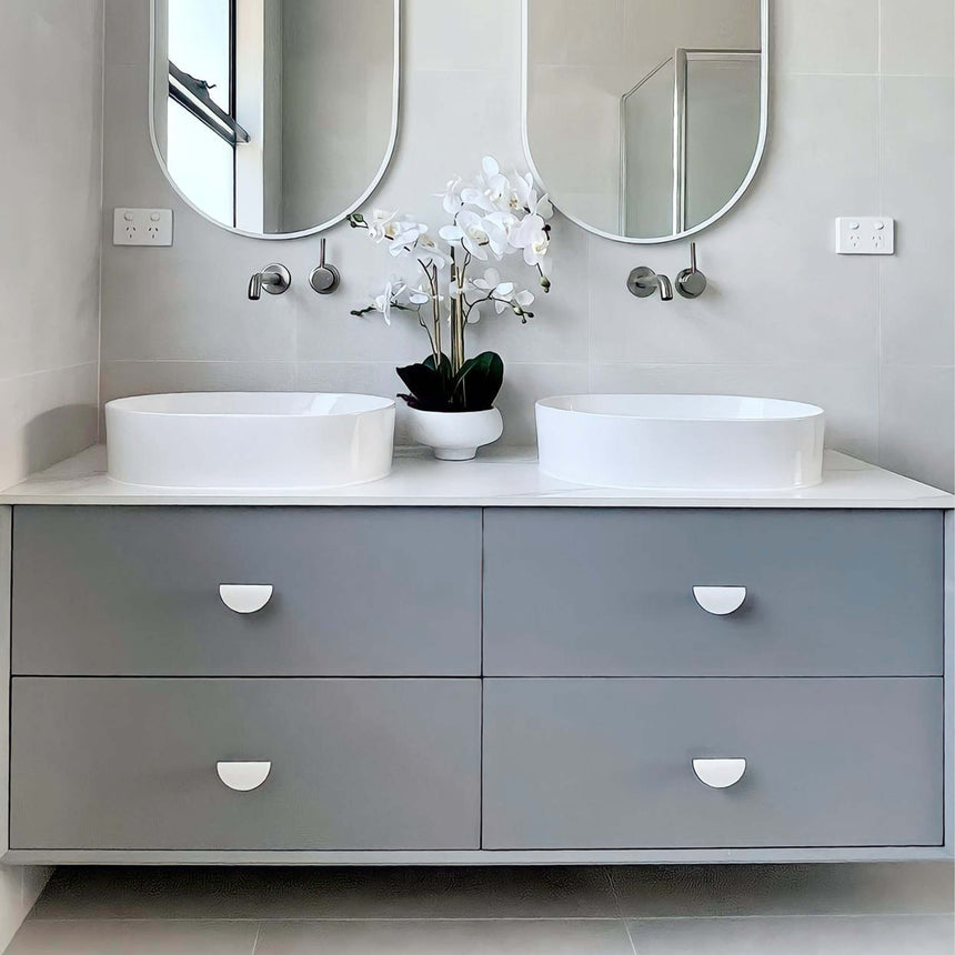 Boston Light Grey Double Basin Vanity Vanity Otti Australia