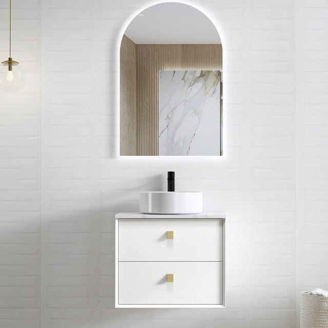 Boston Matte White Single Basin Vanity Vanity Otti Australia