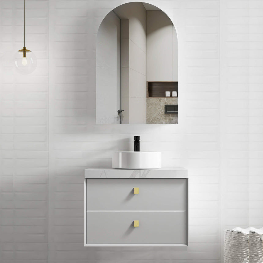 Boston Light Grey Single Basin Vanity Vanity Otti Australia