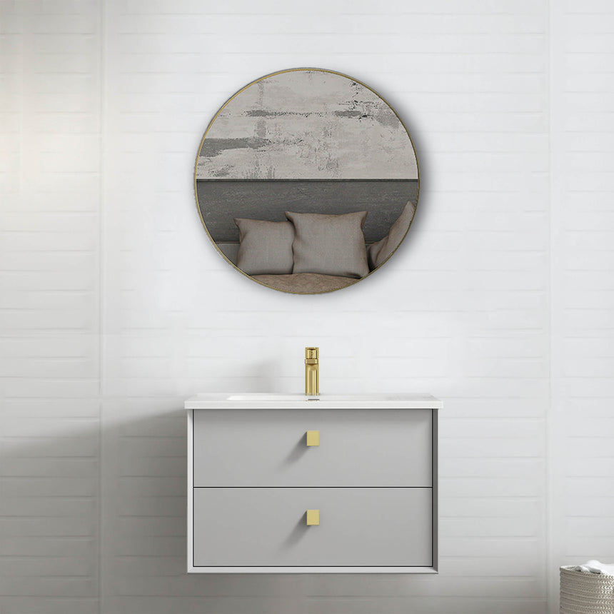 Boston Light Grey Ceramic Top Single Basin Vanity Vanity Otti Australia