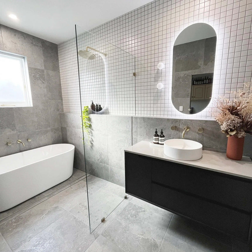 Byron Black Oak Single Basin Vanity Vanity Otti Australia