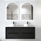 Byron Black Oak Double Basin Vanity