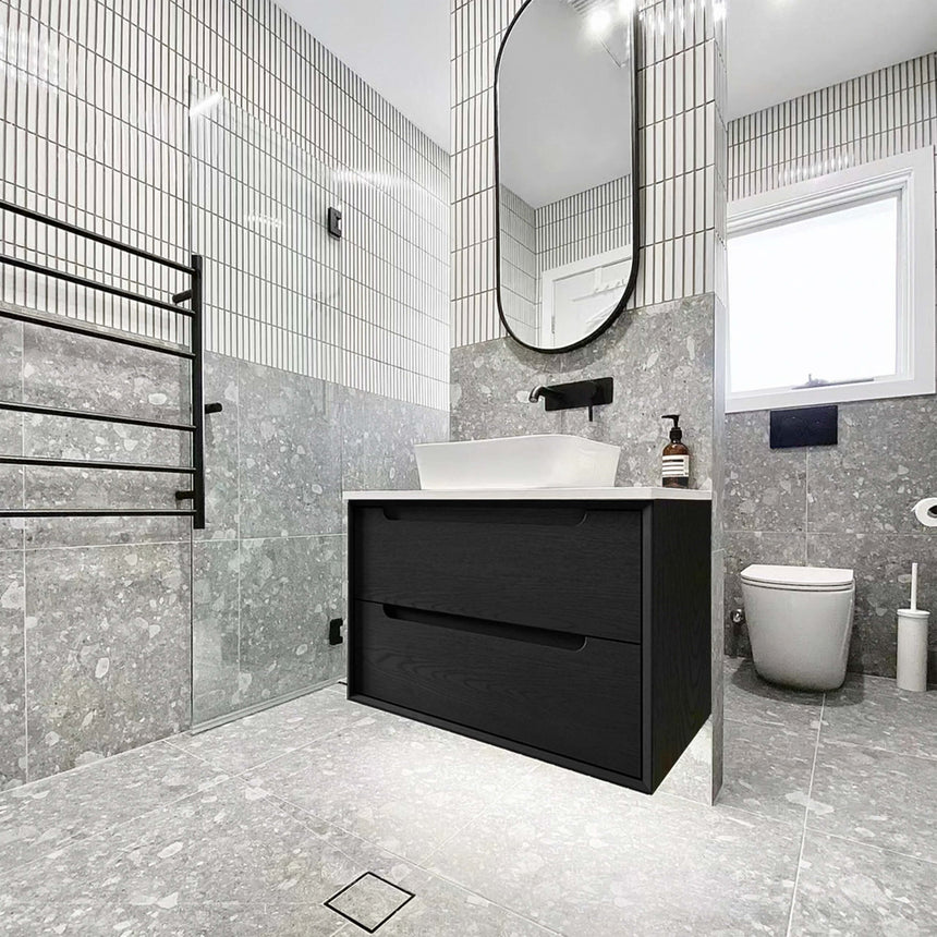 Byron Black Oak Single Basin Vanity Vanity Otti Australia