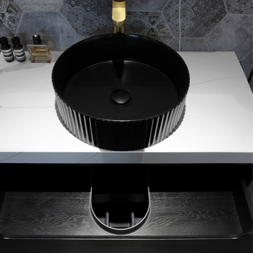 Byron Black Oak Single Basin Vanity Vanity Otti Australia