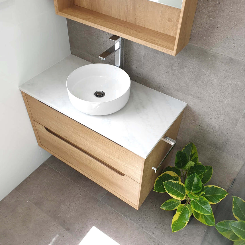 Byron Natural Oak Single Basin Vanity Vanity Otti Australia