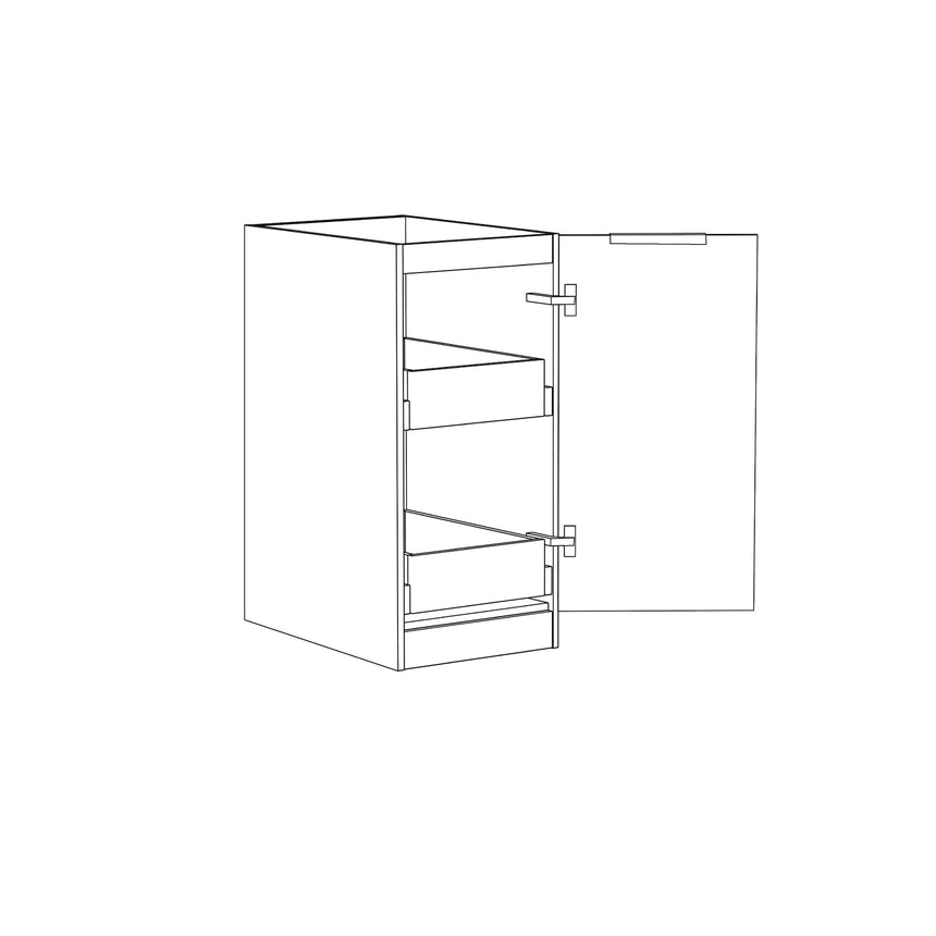 Bondi Matte White Laundry Sets with Internal Drawer 1715mm Laundry Otti Australia