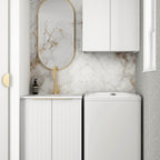 Bondi Matte White Mini Laundry Set 650mm