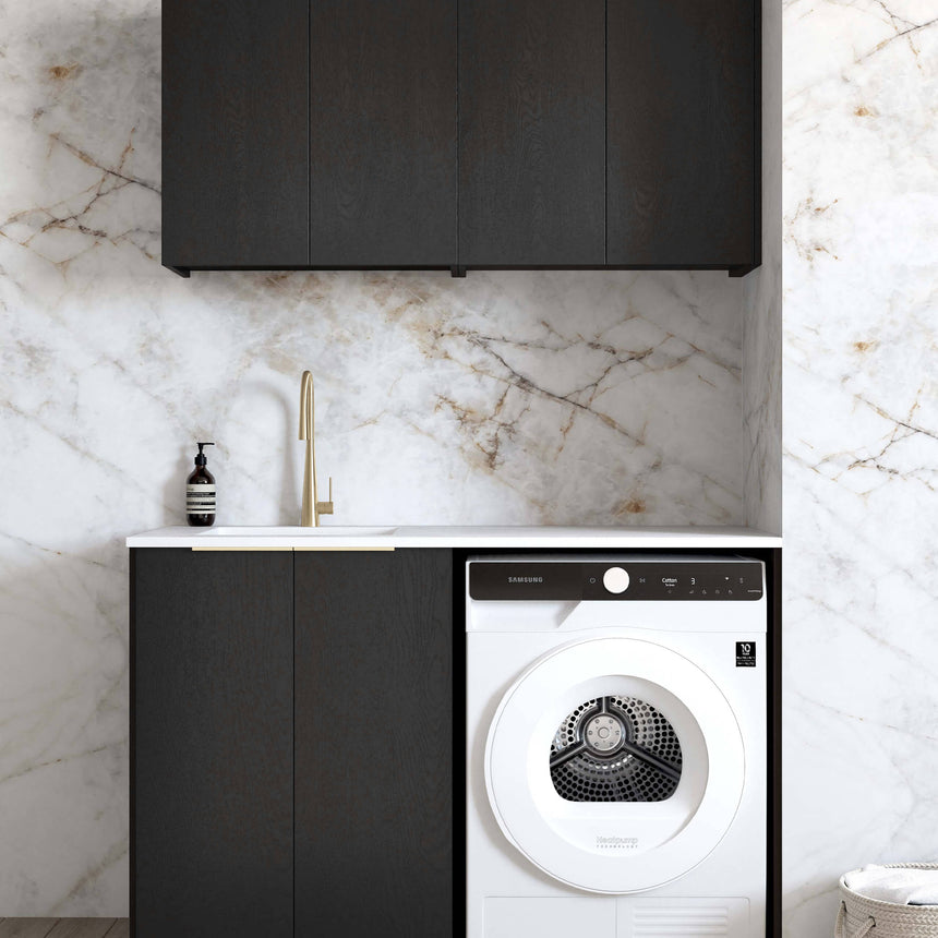 Byron Black Oak Laundry Sets 1305mm Laundry Otti Australia Quartz Aterra Type B