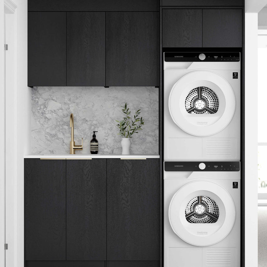 Byron Black Oak Laundry Sets 1715mm Laundry Otti Australia Quartz Aterra Type C