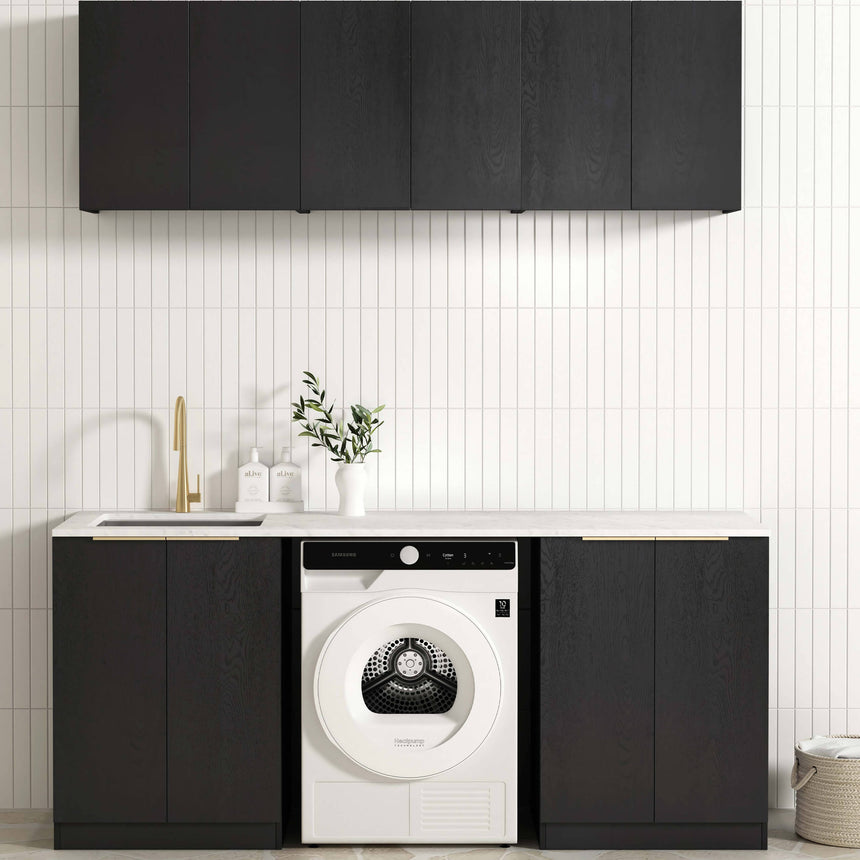 Byron Black Oak Laundry Sets 1960mm Laundry Otti Australia Quartz Aterra Type B