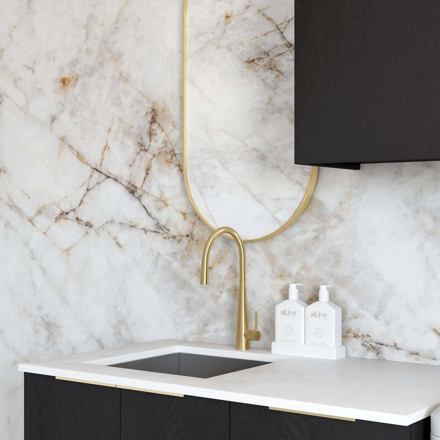 Byron Black Oak Laundry Sets with Internal Drawer 1715mm Laundry Otti Australia