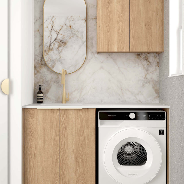 Byron Natural Oak Laundry Sets 1305mm Laundry Otti Australia Quartz Aterra Type A