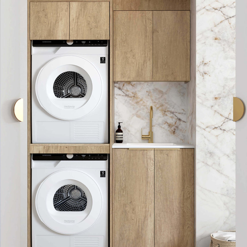 Byron Natural Oak Laundry Sets 1305mm Laundry Otti Australia Quartz Aterra Type C