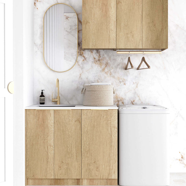 Byron Natural Oak Laundry Sets 1715mm Laundry Otti Australia Quartz Aterra Type A