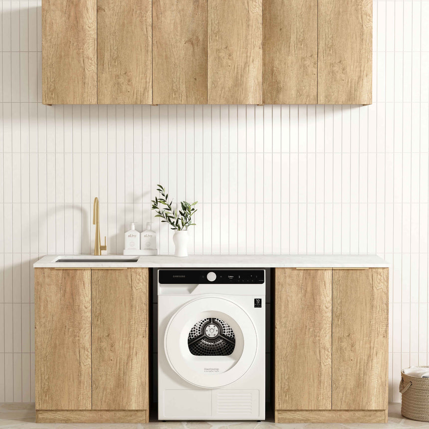Byron Natural Oak Laundry Sets 1960mm Laundry Otti Australia Quartz Aterra Type B