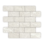 Capri Mosaic Rectangle 48x98mm Porcelain Tumbled Salt