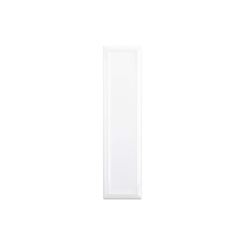 Ceramic 3D Tile 68x280 Concave Gloss White Subway Tilemall