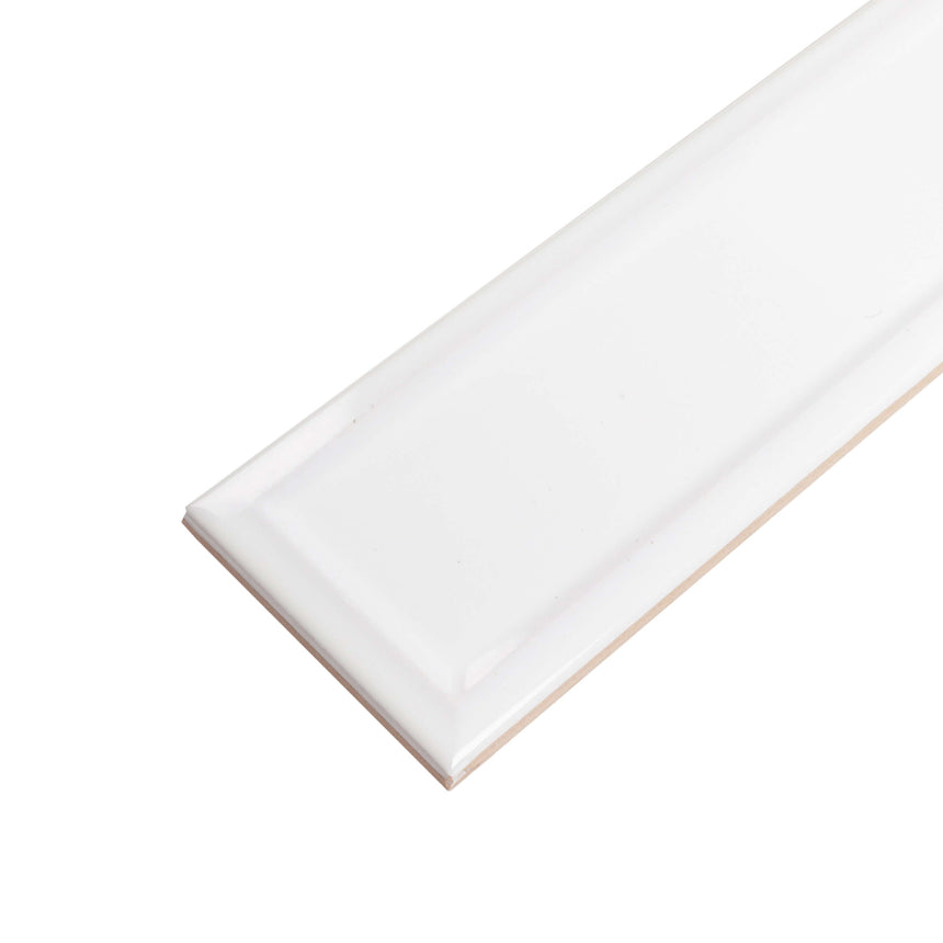 Ceramic 3D Tile 68x280 Concave Gloss White Subway Tilemall