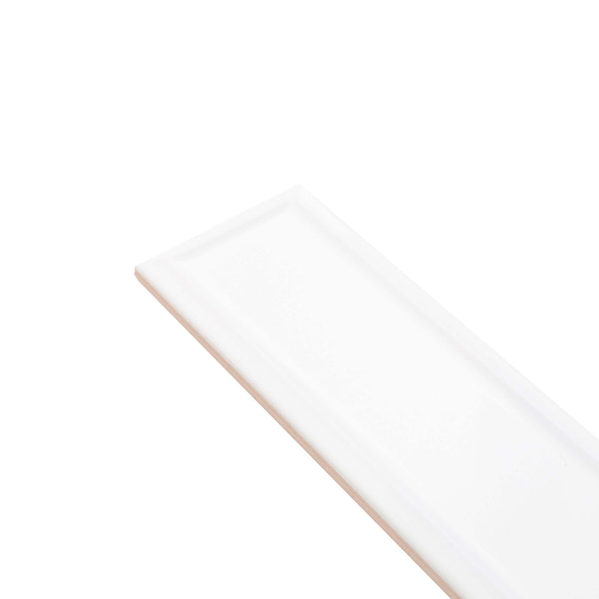 Ceramic 3D Tile 68x280 Concave Gloss White Subway Tilemall