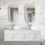 Hampton MKII Matte White Double Basin Vanity