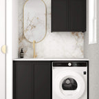 Hampshire Matte Black Laundry Sets 1305mm