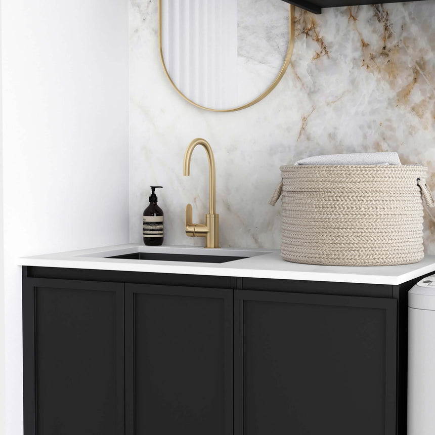 Hampshire Matte Black Laundry Sets 1715mm Laundry Otti Australia