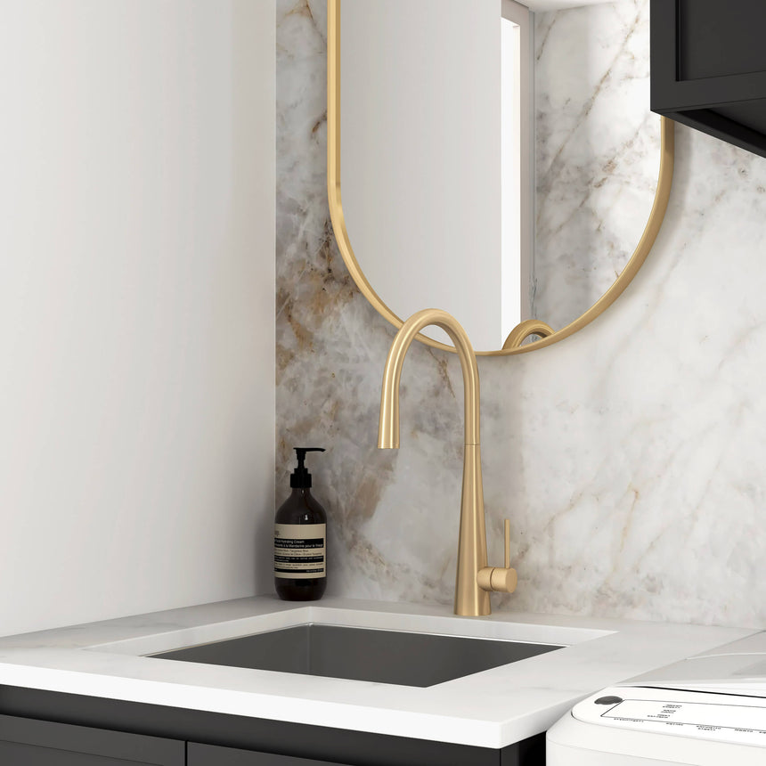 Hampshire Matte Black Mini Laundry Set 650mm Laundry Otti Australia