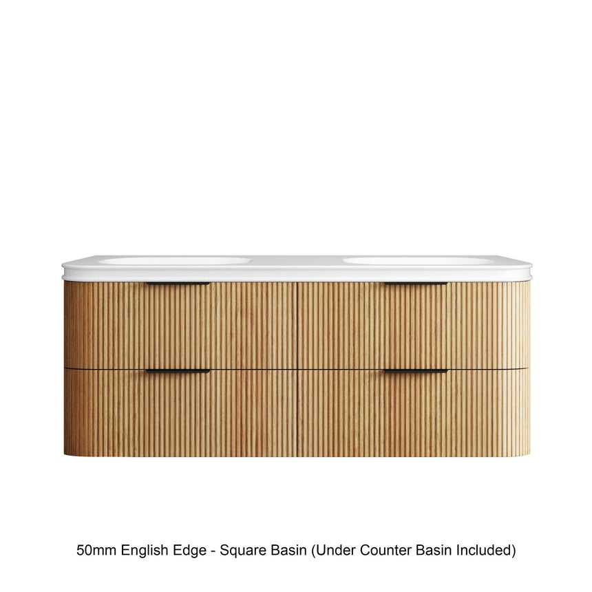 Corner and edge profile detail of Otti Havana Fluted woodland oak – view 6 by Tilemall