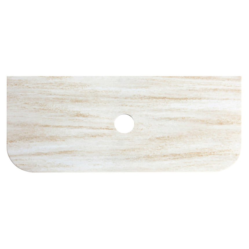 Corner and edge profile detail of Havana Fluted woodland oak