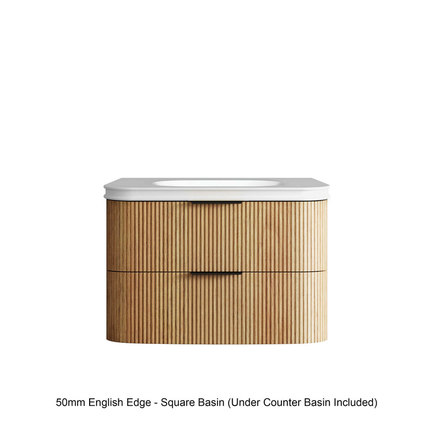 Corner and edge profile detail of Otti Havana Fluted 900mm woodland oak – view 17 by Tilemall