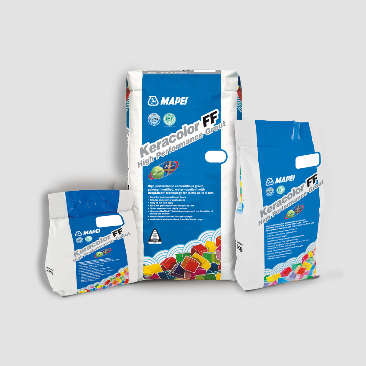 Mapei Keracolor FF 5kg 5kg Manhattan 110 tile grout in paper bags by Tilemall