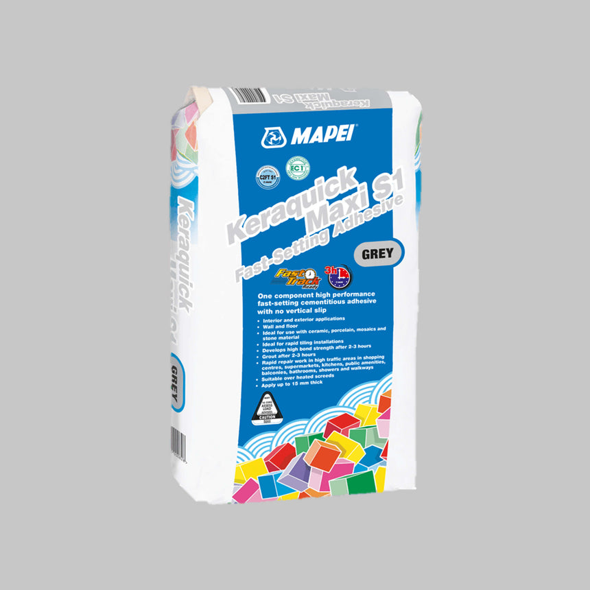 Mapei Keraquick Maxi S1 20Kg Grey Cement Based Adhesive Mapei