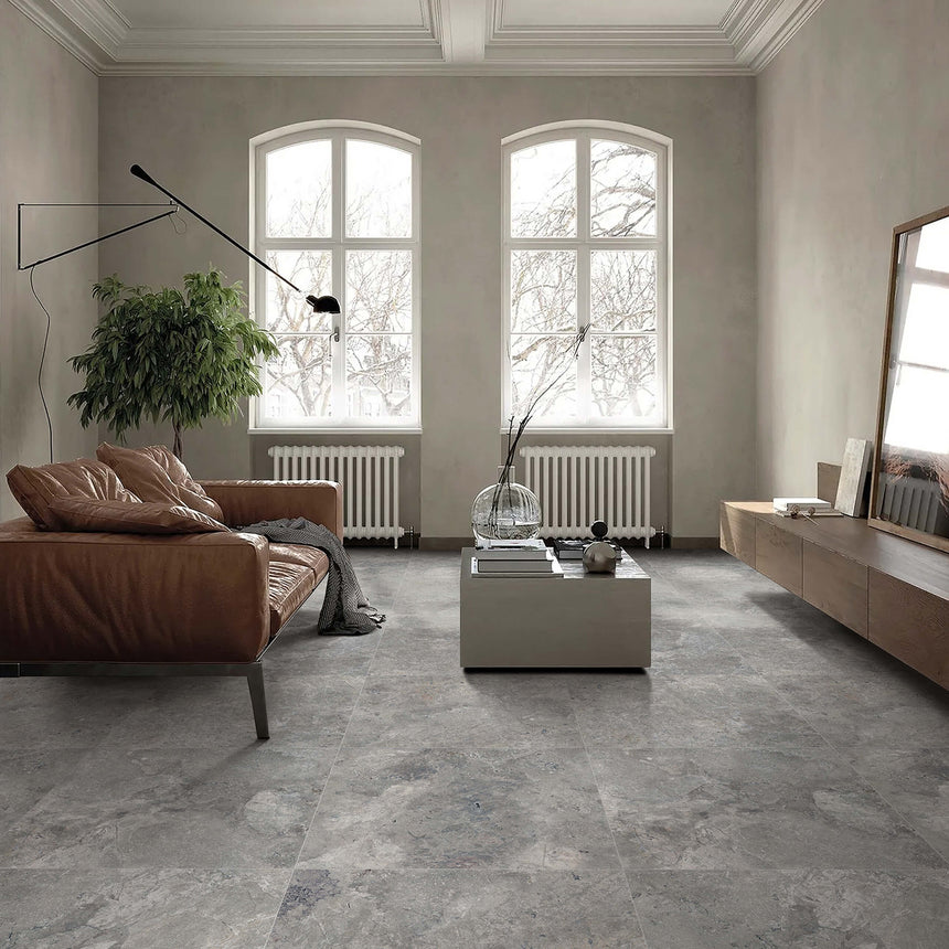 Karst Stone 600x300 Honed Grey Stone Look Tiles Tilemall