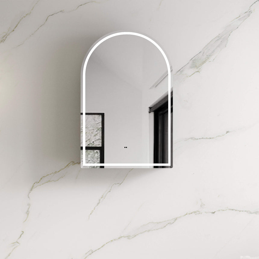 Archie LED Shaving Cabinet 900x600mm LED Shaving Cabinet Otti Australia Black Oak