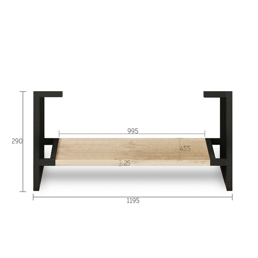 Byron Natural Oak Leg Vanity Parts Otti Australia 1200mm