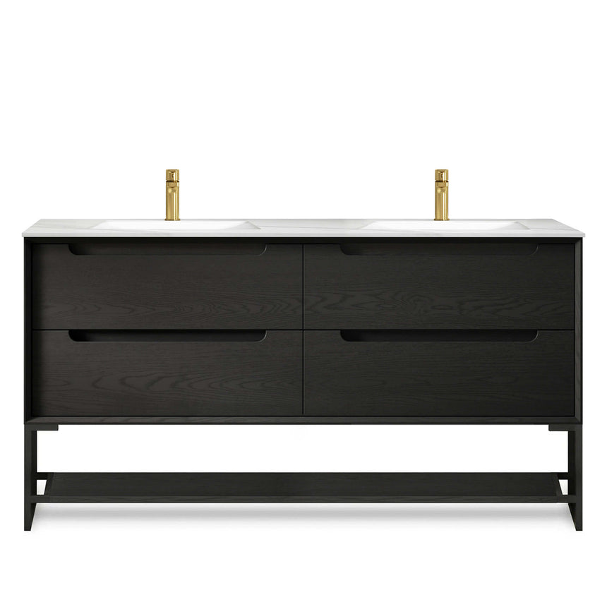 Byron Black Oak Leg Vanity Parts Otti Australia