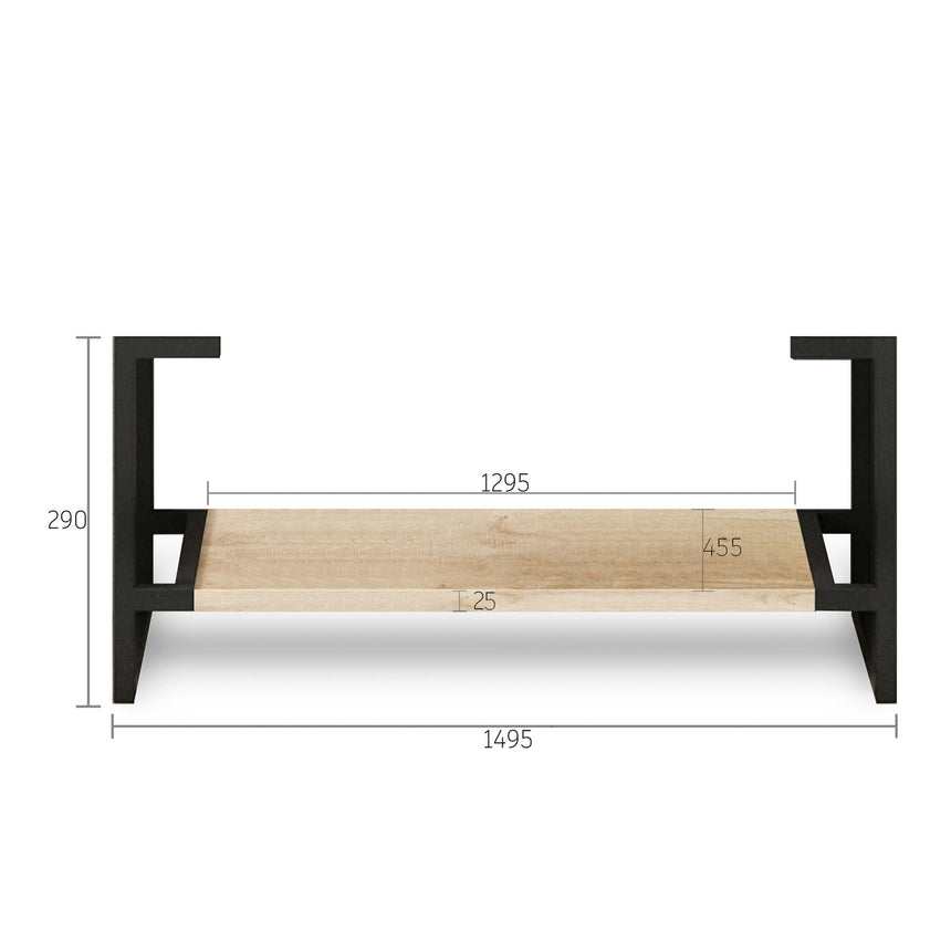 Byron Natural Oak Leg Vanity Parts Otti Australia 1500mm