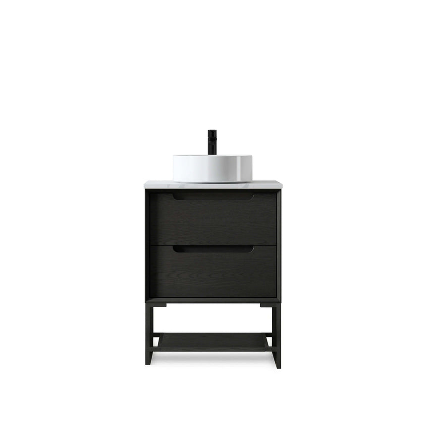 Byron Black Oak Leg Vanity Parts Otti Australia