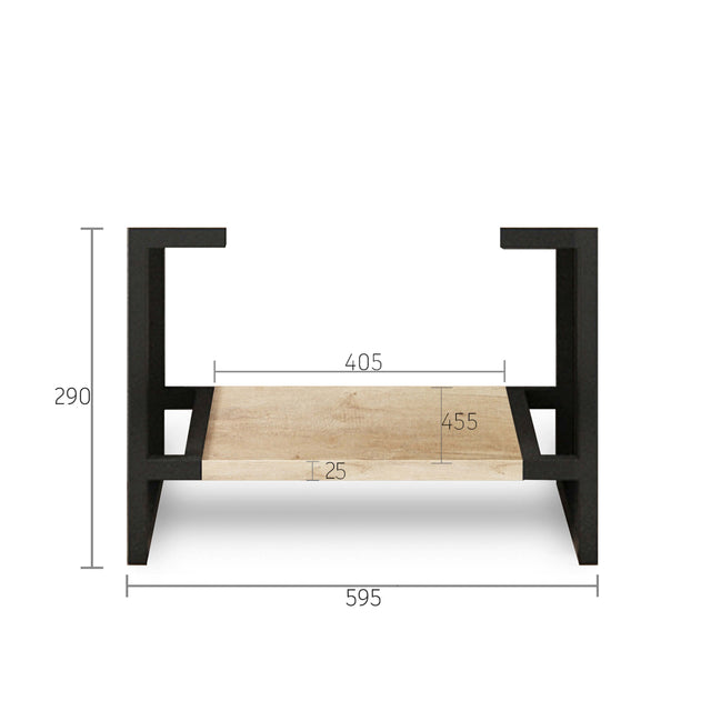 Byron Natural Oak Leg Vanity Parts Otti Australia 600mm