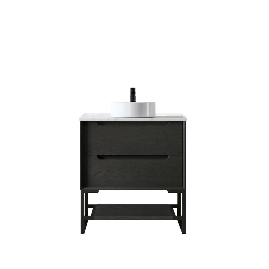 Byron Black Oak Leg Vanity Parts Otti Australia