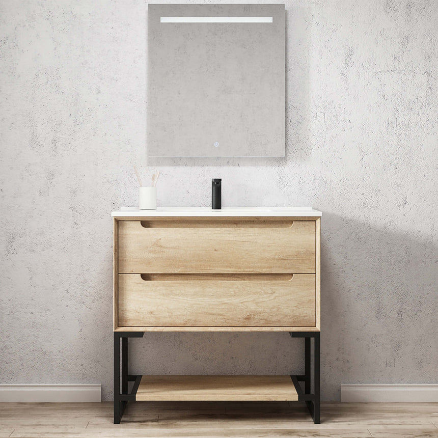 Byron Natural Oak Leg Vanity Parts Otti Australia