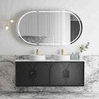 Laguna MK II Black Oak Wall Hung Double Basin Vanity
